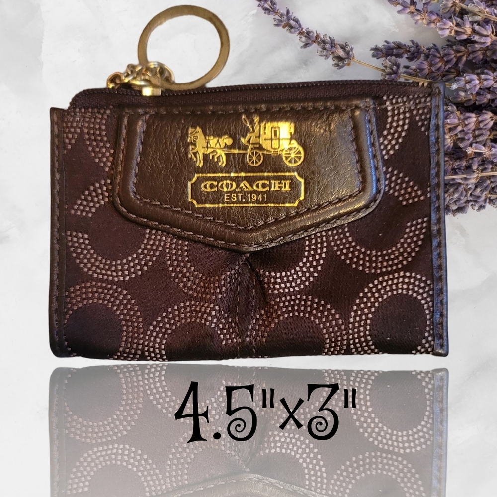 Coach Vintage D.brown Croc embossed hobo with wristlet - Picture 10 of 12